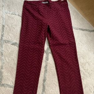 Trousers Maroon Pull on